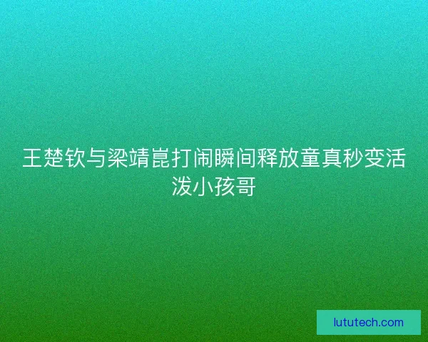王楚钦与梁靖崑打闹瞬间释放童真秒变活泼小孩哥 王楚钦与梁靖崑打闹瞬间释放童真秒变活泼小孩哥