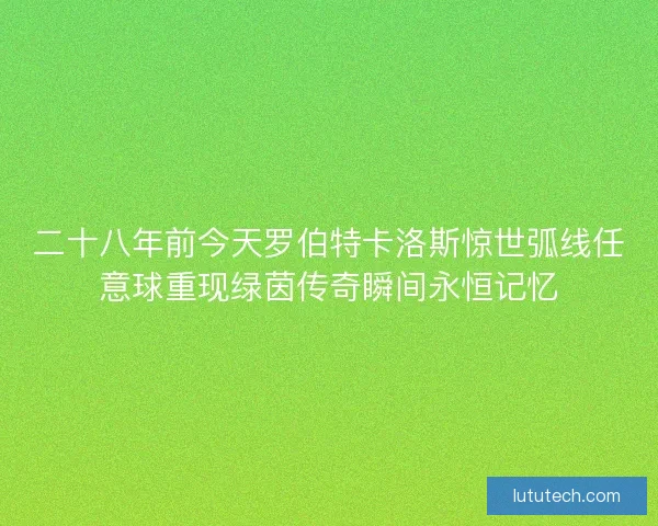 二十八年前今天罗伯特卡洛斯惊世弧线任意球重现绿茵传奇瞬间永恒记忆